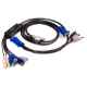 2 port VGA Cable KVM Switch with Audio