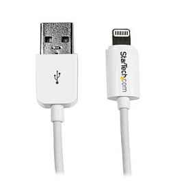 Startech.Com 2M (6Ft) Long White Apple® 8-Pin Lightning Connector to USB Cable For iPhone/iPod/iPad