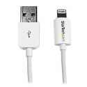 Startech.Com 2M (6 pies) de largo Blanco Apple® 8-pin conector relámpago para el cable USB para el iPhone / iPod / iPad