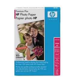 Papier Photo 4x6" HP Premium Plus (60 feuilles)